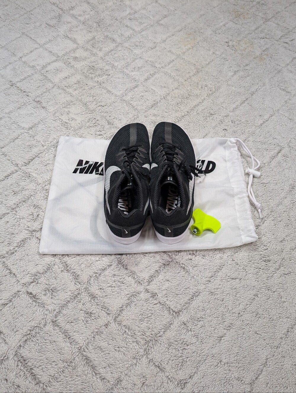 Nike Zoom Rival Black Silver Track Field Distance Spikes Mens 10.5 DC8725-001 - Picture 4 of 7